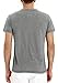 Mr.Zhang Men's Casual Slim Fit Short Sleeve Henley T-Shirts Cotton Shirts Gray-US L