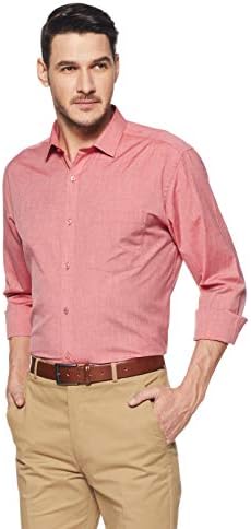 Next Look Men's Plain Regular Fit Formal Shirt