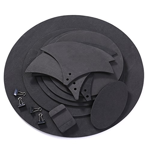 Abicial 10pcs Bass Snare Drum Sound Off Mute Silencer Drumming Rubber Practice Pad Set - Thumbnail 4