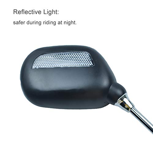 ELCYCO Bike Mirrors Mountain Bike Handlebars Mount Adjustable & Rotatable 360 Glass Bicycle Rearview Mirror - Thumbnail 3