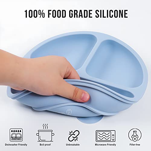 Telebaby Premium Silicone Suction Plates for Babies & Toddlers 100