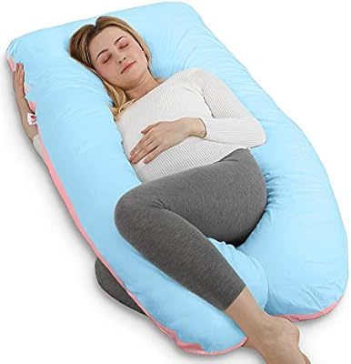 Gluckluz Pregnancy Body Pillow Maternity Pillows Cotton U Shaped