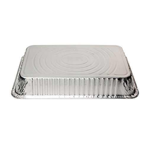 XIAFEI Disposable Aluminum Oblong Foil Steam Table Pans, Full Size Deep, Heavy Duty Roaster Pans (15 Pack) - Thumbnail 4
