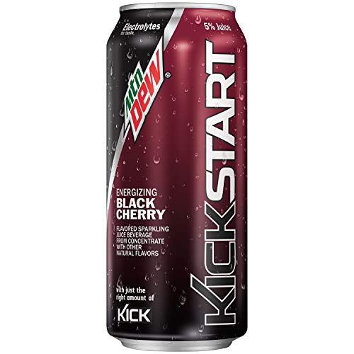 Amazon Com Mountain Dew Kickstart Black Cherry 16 Fl Oz 12 Count Grocery Gourmet Food