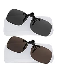 Gafas de sol con clip Gafas de sol polarizadas para sujetar en anteojos recetados Flip Up para hombres y mujeres