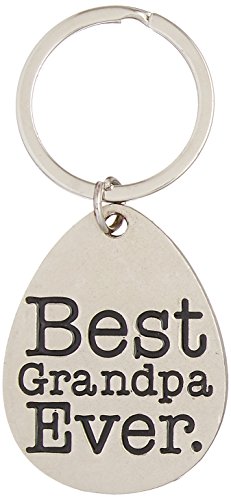 ThisWear Fathers Day Gifts for Grandpa Best Grandpa Ever Metal Pendant Keychain Key Tag