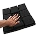 Yumian High-density Soundproof Foam-Sound Absorbing Foam-Sound Dampening Foam-30x30x5cm Soundproofing Foam Studio Acoustic Sound Treatment Absorption Wedge Tile (Black)