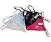 Ayaya Sexy Lace Lingerie T-back Thongs Pack of 5 (M, Assorted)