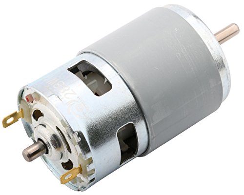 Yeeco Electric Motor DC 24V 12000RPM High Torque DC Motor, High Speed Power Ball Bearing Electric Motor Output Shaft DC Motor Driver for DIY Parts