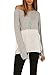 ZXZY Women's Long Sleeve Side Split Plus Size T Shirt Tops with Chiffon Inserts