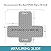Flamingo P 100% Waterproof Recliner Chair Covers Quilted Reclining Chair Slipcover Furniture Protector Pet Couch Covers with Non Slip Backing, Seat Width Up to 30 Inch, Brown