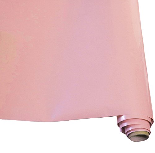 9.8 Feet Glossy Pearl Pink Contact Paper Peel and Stick Shelf Paper for countertops Drawer and Shelf Liner - Thumbnail 3