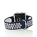 Fitbit Blaze Bands, EloBeth for Fitbit Blaze Soft Silicone Replacement Sport Band Fitbit Blaze Smart Fitness Watch (Blue/White-Large)