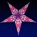 Happy Sales HSSL-FLPNKB Frozen Lake Paper Star Lantern Pink,