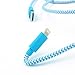 iPhone 6 Charger, 10Ft Long Apple Cable iPhone 6S Charger F-color MFi Braided Lightning Cable Phone Charger Cord for iPhone 6S 6 Plus 5S 5C 5, iPhone SE, iPad Mini 4, iPad Pro, iPod Touch 5 Blue
