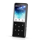 AGPTEK Bluetooth 4.0 MP3 Player with 2.4 Inch TFT Color Screen, 8GB Lossless Sound Music Player with FM Radio Voice Recorder, Touch Button with Backlight Supports Up to 128GB, Black
