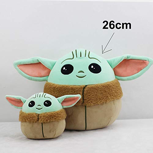 NNH 10 Inch Mandalorian Plush Baby Yoda Pillow,Star Wars The Child Yoda