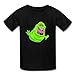 Funny 100% Cotton Ghostbusters Slimer Logo Kids Boys And Girls T Shirt Black Size S