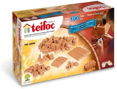 Eitech 4090 Teifoc Mixed Components Brick Construction Set - 104 Pc. Pack of 3