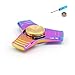 Fidget Spinner, Solomo Toy for Relieving ADHD, Anxiety, Boredom EDC Tri-Spinner Fidget Smooth Surface Metal Pure Steel with Bearing Ultra Durable for Children Adults (Multicolor)
