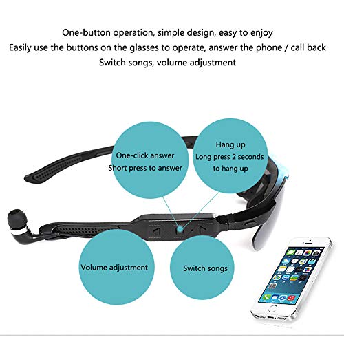 6 Smart+Bluetooth+Detachable+Universal+Sunglasses