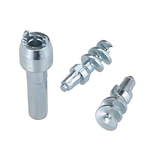 Tickas 50Pcs Anti-Slip Screw Stud Wheel Tyre Snow Tire Spikes Trim Wheel Spike Stud Winter Snow Tire Screw Ice Nail Spikes with Installation Tool for Car Automobile