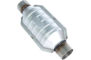 SleYuYir Universal 2.25" Inlet/Outlet Catalytic Converter High Flow T409 Stainless Steel 53005,53004 (EPA Compliant)