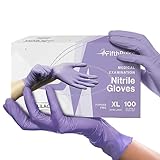 Lilac Nitrile Disposable Gloves - 100 Count - 3 Mil