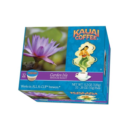 Kauai Coffee SingleServe Pods, Garden Isle Medium Roast Arabica