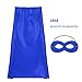 LEILE Children Superhero Dress Up Party Capes with Soft Masks Pack of 20 pcs (10 Sets 10 Colors)