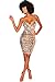 M.Brock Womens Sequin Glitter V Neck Sleeveless Bodycon Mini Dress Party Club Dress