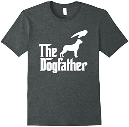 Mens Rottweiler The Dogfather Dog Lover T-Shirt 2XL Dark Heather