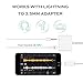 IWFYAN Compatible Dual Converter Headphone Earphone Adapter Accessories Cable Splitter Replacement for phone X 10 8/8Plus/ 7/ 7Plus , Support for iOS 11 or Later