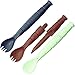 KA-BAR 9909USA, All-American Spork & Knife, Package of 3