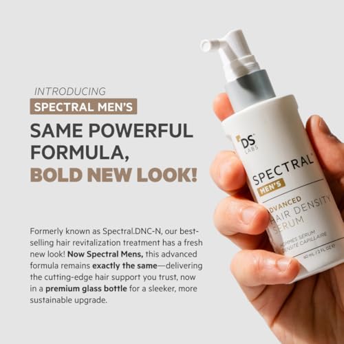 DS Labs Spectral Men's Formally Spectral.DNC-N - Hair Density Serum, Strengthening, Thickening, Minimize Shedding, Color Safe, 60mL, Packaging May Vary