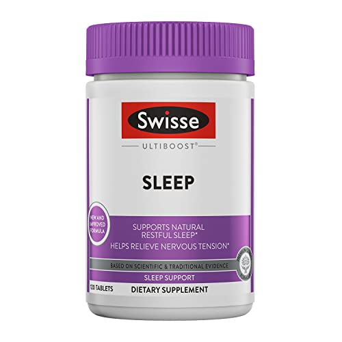 Swisse Sleep Valerian Root Capsules Valerian Root Extract + Magnesium + Licorice + Hops