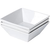 Porlien Classic Square 20-ounce Bowls Set of 3