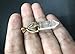Gold Clear Quartz Crystal Bead Pendant Necklace 18