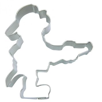 Städter Ausstechform Feuerwehrmann, Edelstahl, 7 x 7 x 2 cm