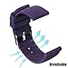 Lwsengme Silicone Watch Replacement Band with Quick Release-Choose Color & Width (20mm,22mm) & Length-Soft Rubber Watch Strap (Purple, 20mm)
