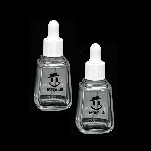 Empty Polish Bottles Clear with Dropper Cap 15ml/0.5 Oz Quantity: 2 Pcs