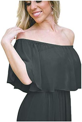 olise bridal Off Shoulder Chiffon Bridesmaid Dresses Strapless A-Line Evening Gown Long Prom Dress