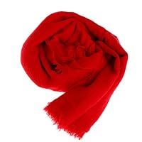 hibyebuying Fashion Long Shawl,Women Islam Maxi Crinkle Cloud Hijab Scarf Shawl Muslim Long Shawl Stole Wrap (Red)