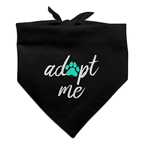 Graphics and More Adopt Me Paw Print Dog Pet Bandana - Black