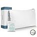 ZAMAT Luxury Shredded Memory Foam Pillow for Sleeping, Breathable and Adjustable Bed Pillows, Hypoallergenic Cooling Pillow with Washable and Removable Cover from Bamboo Derived Rayon (Queen)