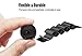 Smartwatch Bands Compatible for Apple Watch Band 40mm 38mm, Stainless Steel Mesh Sport Wristband Loop with Adjustable Magnet Clasp for iWatch Series 1 2 3 4 5, Black