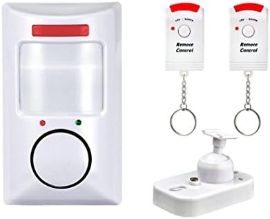 Yeefant Dual Remote Control Convenience Installation Stability Wall Mount. Wireless Home Security Door Window Entry Burglar Alarm System, Not Included 4 AA Batteries, White