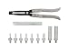 ABN Valve Stem Seal Remover and Installer 11-Piece Tool Kit with Carrying Case - Pliers, Drive Handle, Sockets, Adapters