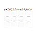 Blue Sky Ampersand for Academic Year 2019-2020 Laminated Erasable Wall Calendar, Double Sided, 36' x 24', Dots