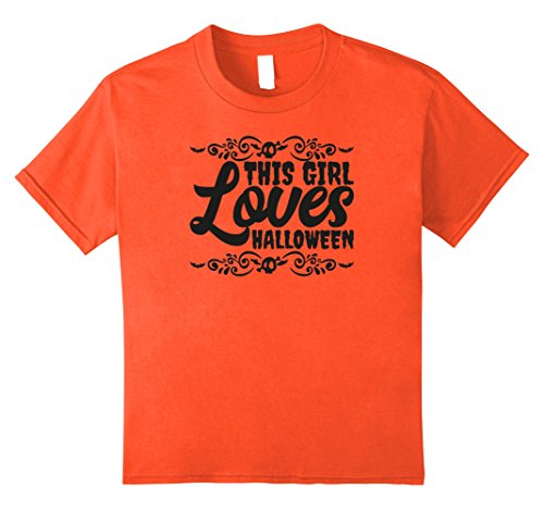This Girl Loves Halloween Cool T-Shirt Lazy Costume Pun Tee